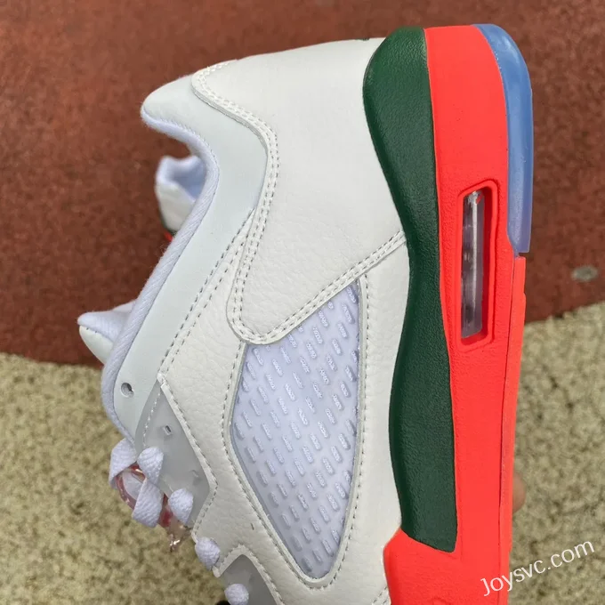 Air Jordan 5 Low FQQ316-018 White Orange Green