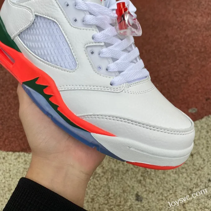 Air Jordan 5 Low FQQ316-018 White Orange Green