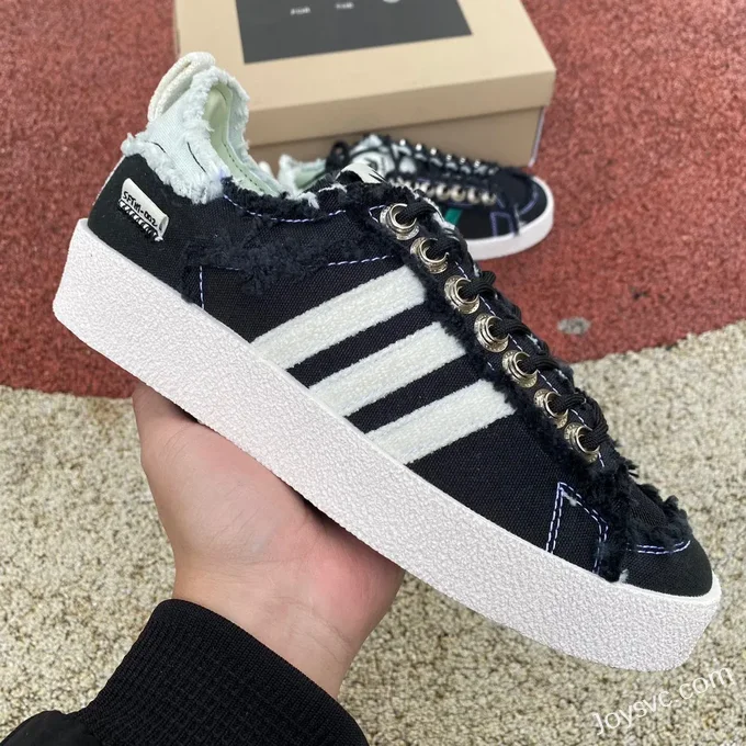 SONG FOR THE MUTE x Adidas Campus 80s Black White Sneakers ID4791