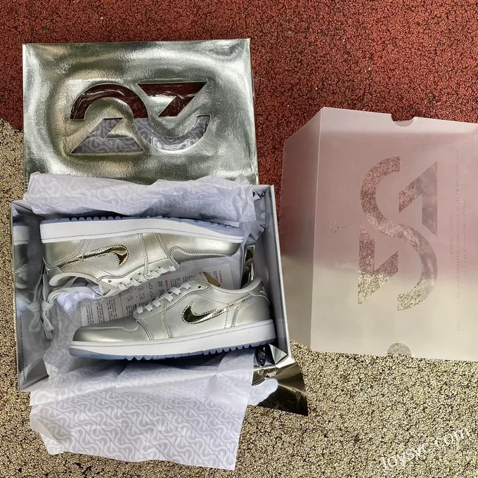 Air Jordan 1 Low Golf FD6848-001 Silver