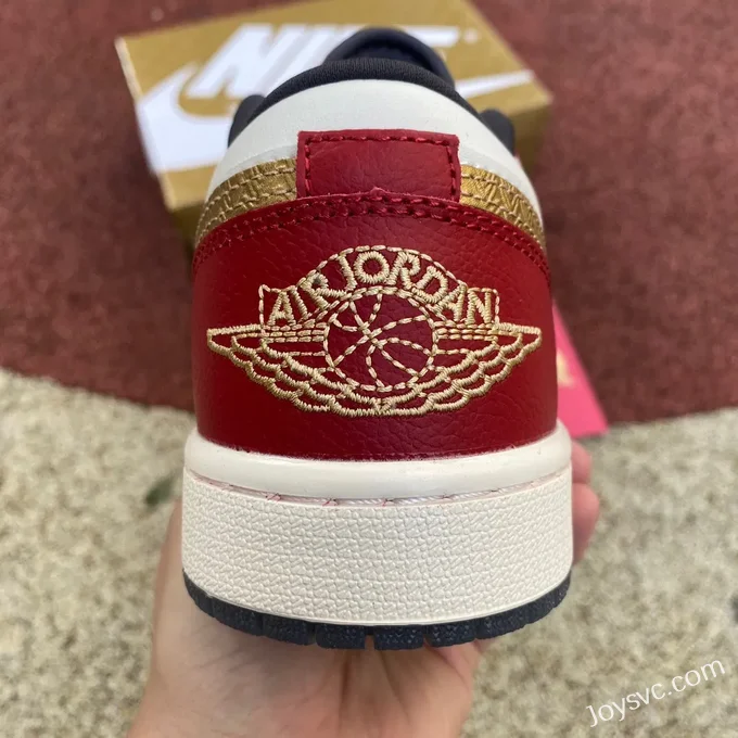 Air Jordan 1 Low FJ5735-100 White Red CNY Dragon Retro