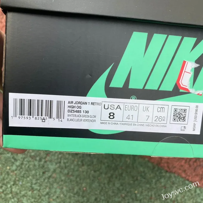 Air Jordan 1 High DZ5485-130 Green Glow Retro