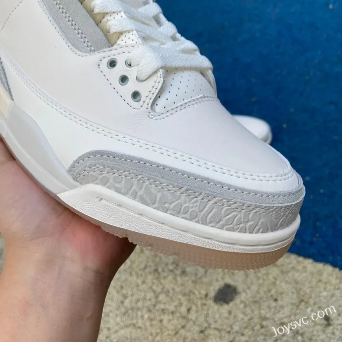 Air Jordan 3 FJ9479-100 White Grey Yellow