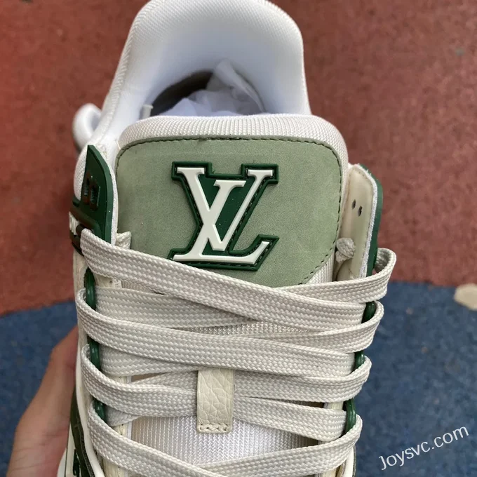 Louis Vuitton Trainer White Green Matte Disruptive