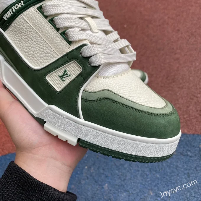 Louis Vuitton Trainer White Green Matte Disruptive