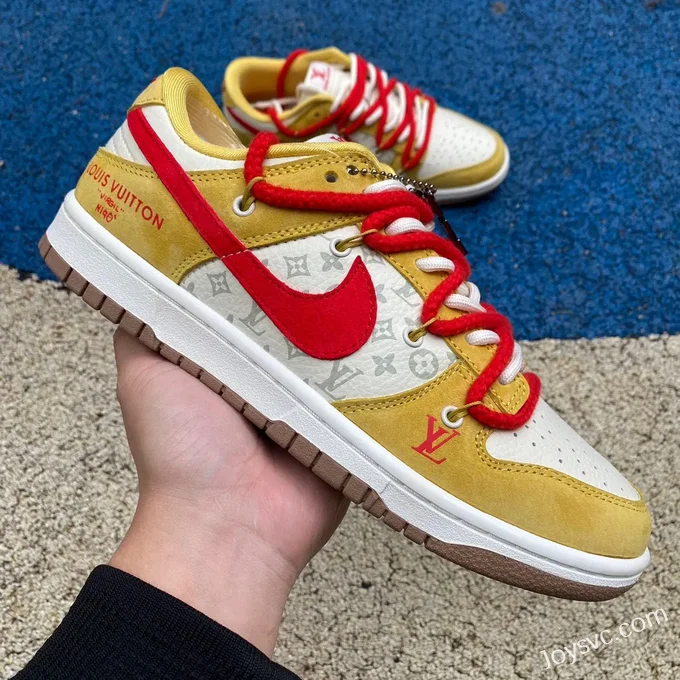 Nike Dunk Low x Louis Vuitton White Yellow Red FC1688-168