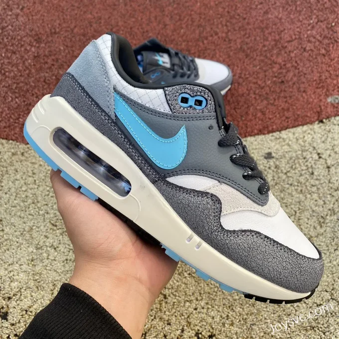 Nike Air Max 1 '86 Grey Blue Low-Top Running Shoes FQ8742-100