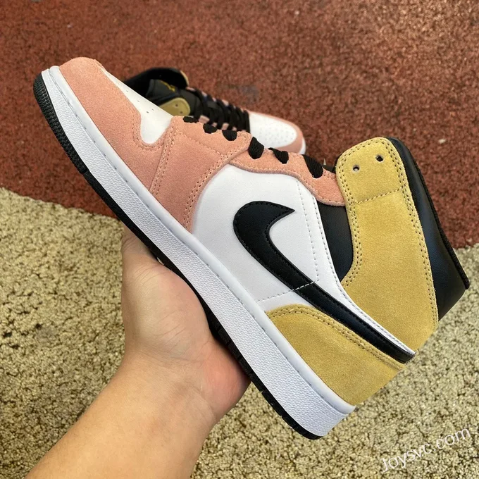 Air Jordan 1 Mid Pink Yellow DX4332-800