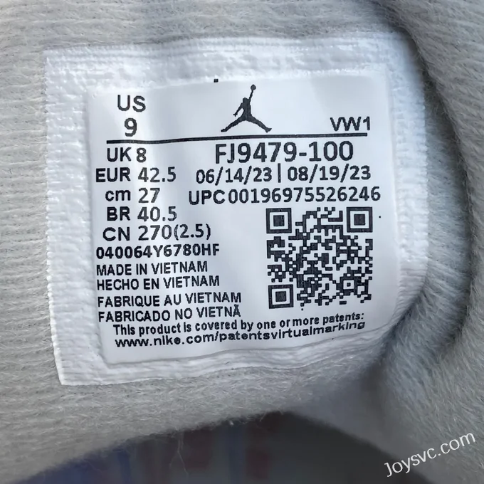 Air Jordan 3 FJ9479-100 White Grey Yellow