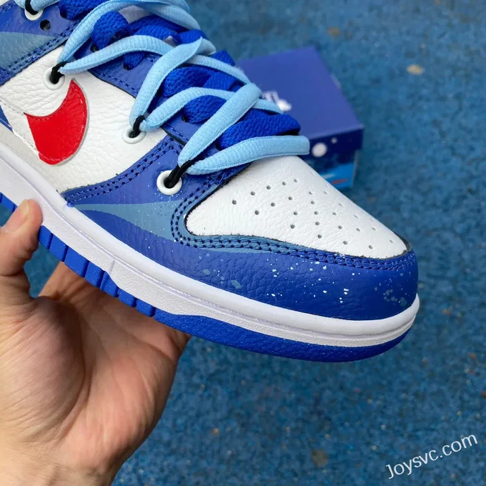 Nike Dunk Low Deconstructed White Blue Red FD9064-110