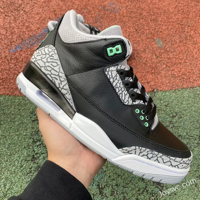 Air Jordan 3 Green Glow CT8532-031 Black Green