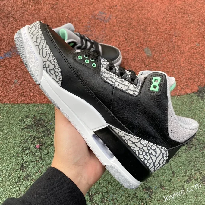 Air Jordan 3 Green Glow CT8532-031 Black Green