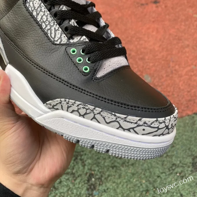 Air Jordan 3 Green Glow CT8532-031 Black Green