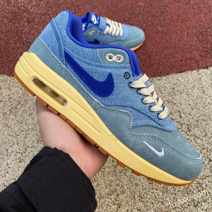 Nike Air Max 1 Premium Denim Blue Retro Running Shoes DV3050-300