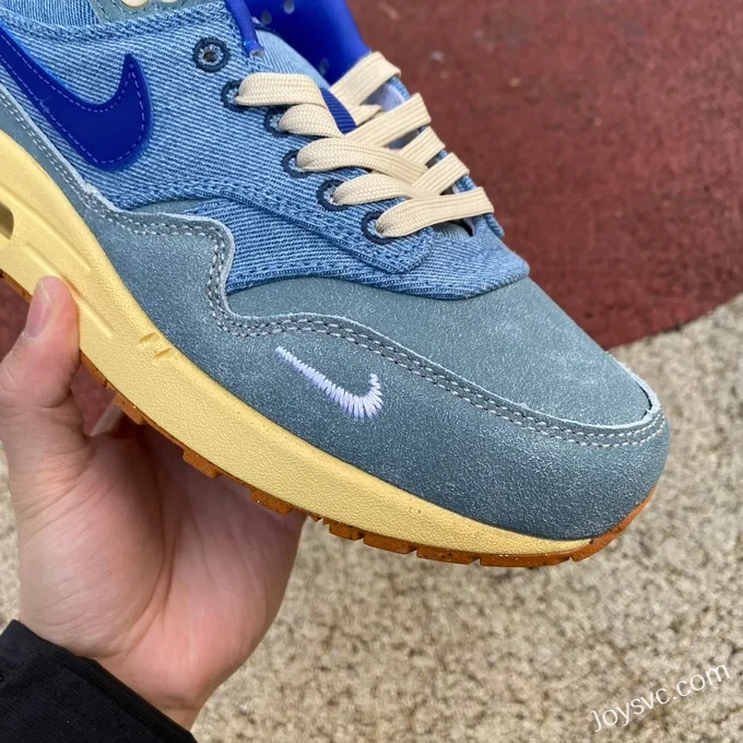 Nike Air Max 1 Premium Denim Blue Retro Running Shoes DV3050-300