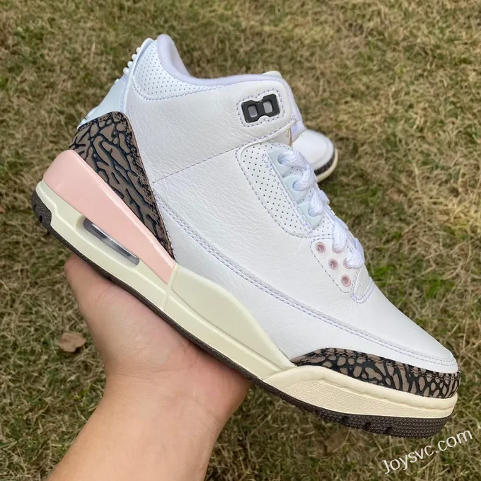 Air Jordan 3 CK9246-102 White Brown Pink