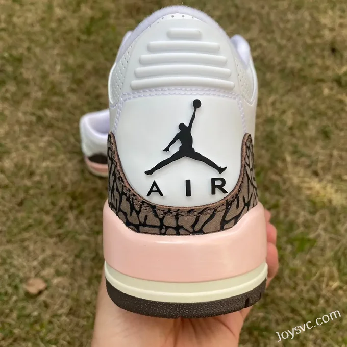 Air Jordan 3 CK9246-102 White Brown Pink