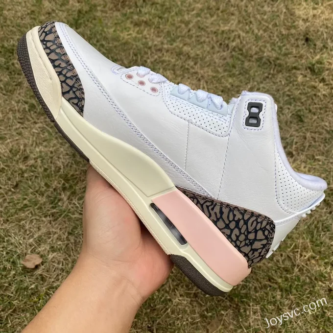 Air Jordan 3 CK9246-102 White Brown Pink