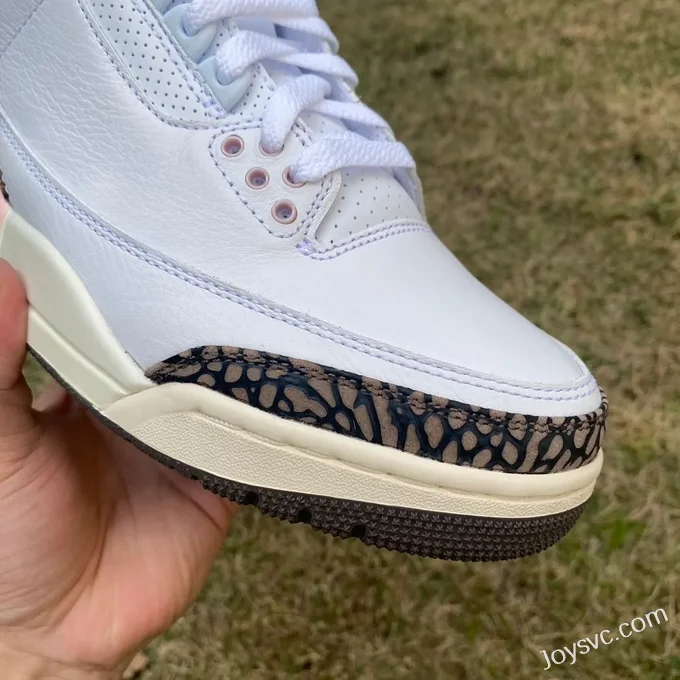 Air Jordan 3 CK9246-102 White Brown Pink