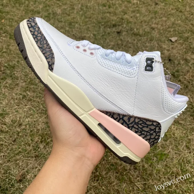 Air Jordan 3 CK9246-102 White Brown Pink