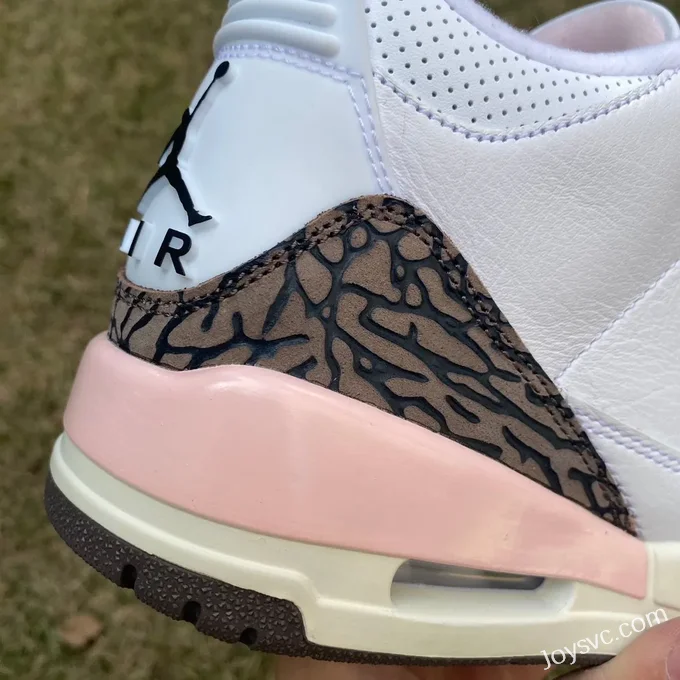 Air Jordan 3 CK9246-102 White Brown Pink