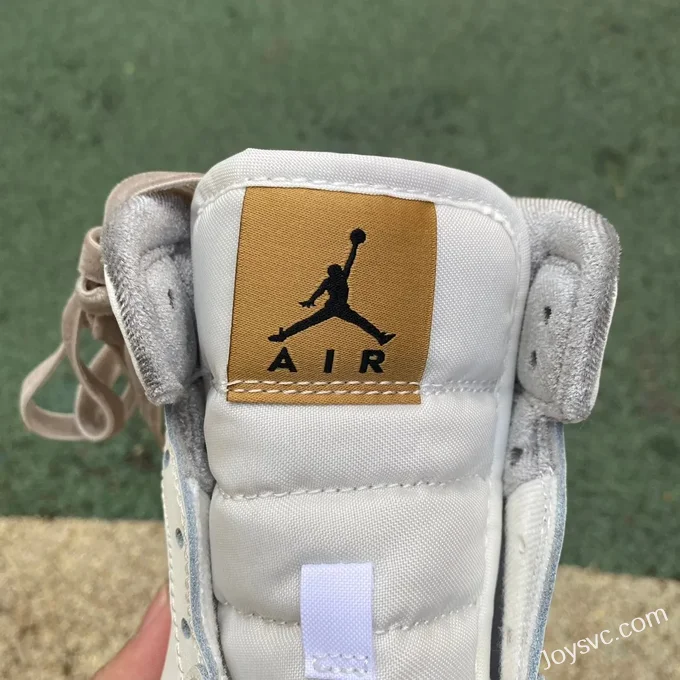 Air Jordan 1 Mid Velvet Beige Grey FB9899-100