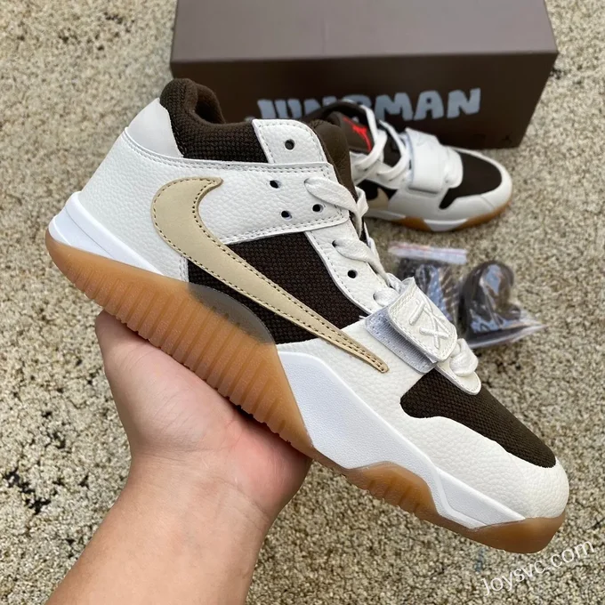 Travis Scott x Jordan Executive The Check FZ8117-100 White Brown