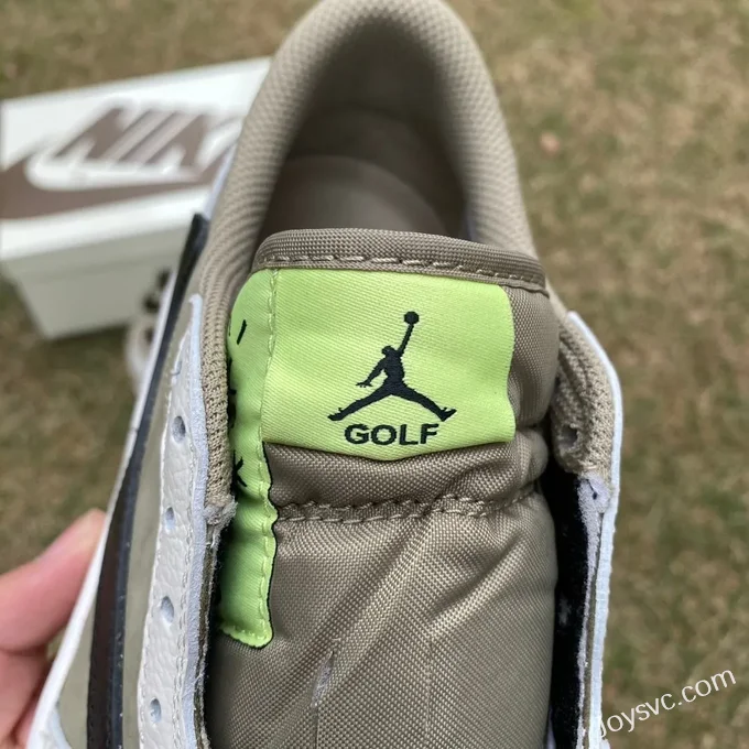 Travis Scott x Air Jordan 1 Low Golf FZ3124-200 Avocado 6.0 T1 Version