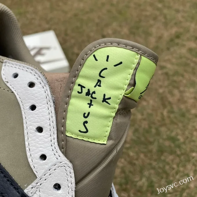 Travis Scott x Air Jordan 1 Low Golf FZ3124-200 Avocado 6.0 T1 Version