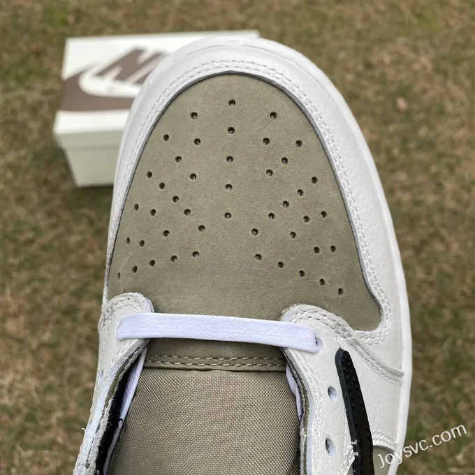 Travis Scott x Air Jordan 1 Low Golf FZ3124-200 Avocado 6.0 T1 Version