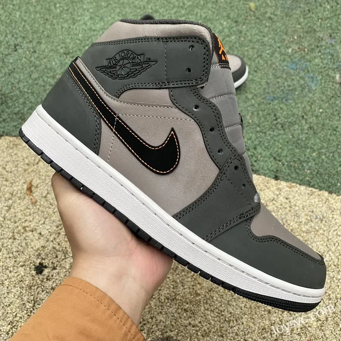 Air Jordan 1 Mid Olive Green Grey FQ8338-017