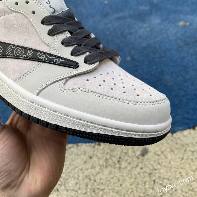 Travis Scott x Air Jordan 1 Low Golf DZ4137-708 Grey Reverse Swoosh