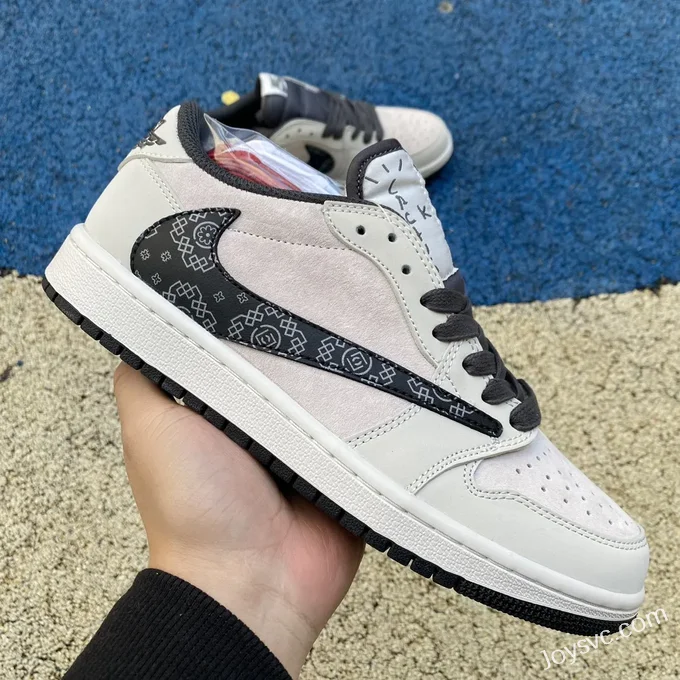 Travis Scott x Air Jordan 1 Low Golf DZ4137-708 Grey Reverse Swoosh