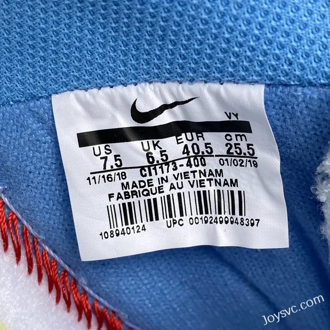 OFF-WHITE x Nike Air Force 1 Blue Black CI1173-400