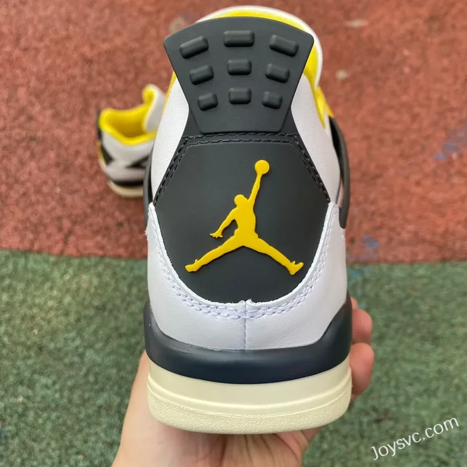 Air Jordan 4 Retro Vivid Sulfur AQ9129-101 White Yellow Black