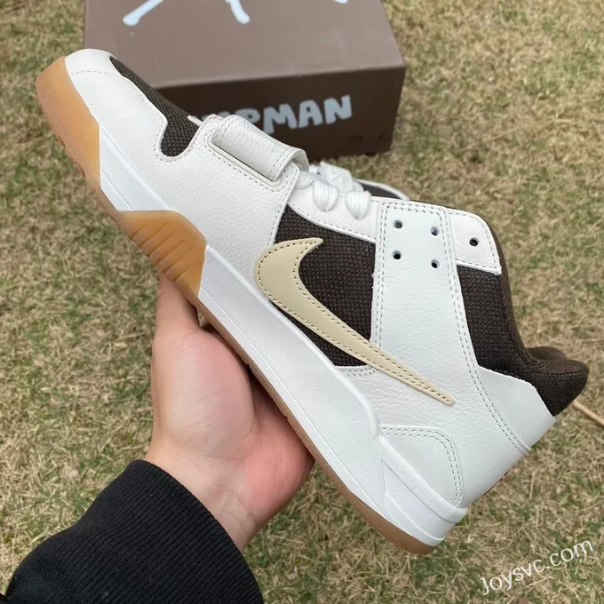 Travis Scott x Jordan Cut The Check FZ8117-100 White Black Brown Y Version