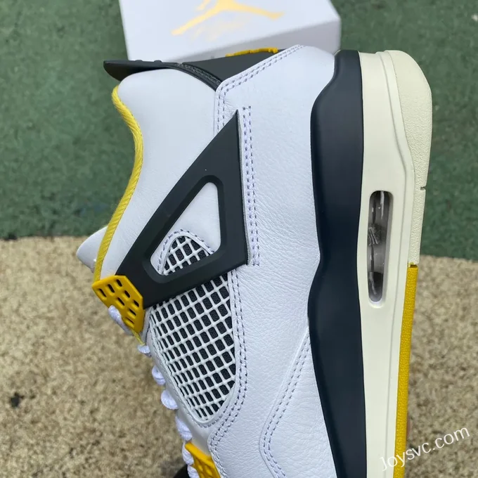 Air Jordan 4 Retro Vivid Sulfur AQ9129-101 White Yellow Black