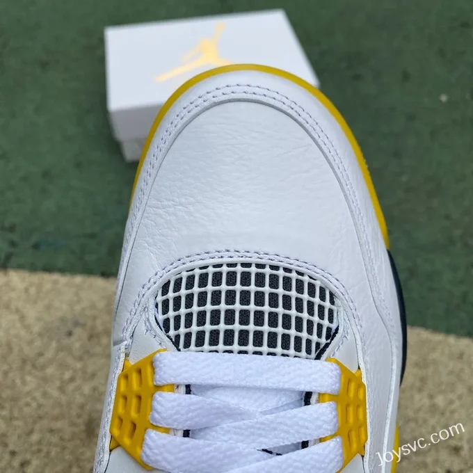 Air Jordan 4 Retro Vivid Sulfur AQ9129-101 White Yellow Black