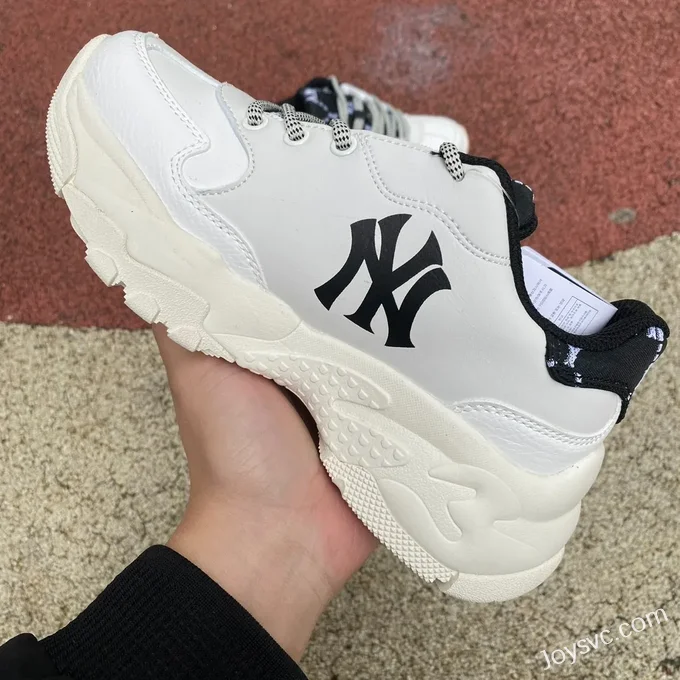 MLB White Black Dad Shoes Big Ball Chunky 3ASHCDM2N C0001