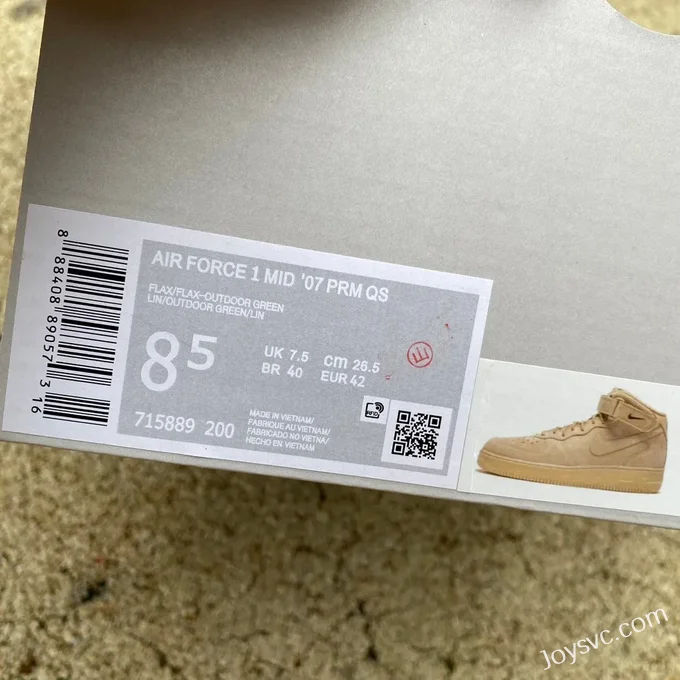 Nike Air Force 1 Mid Wheat 1715889-200