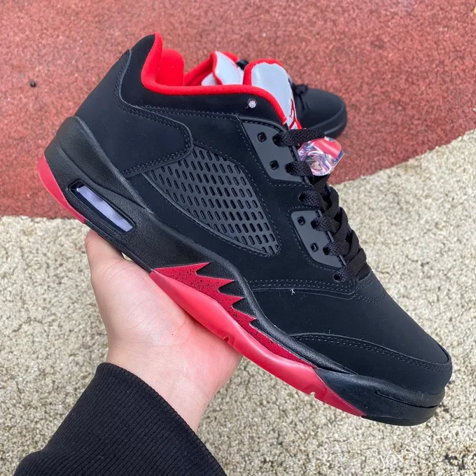 Air Jordan 5 Low 819171-001 Black Red