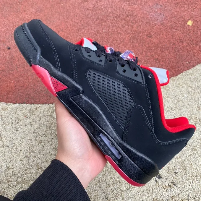 Air Jordan 5 Low 819171-001 Black Red