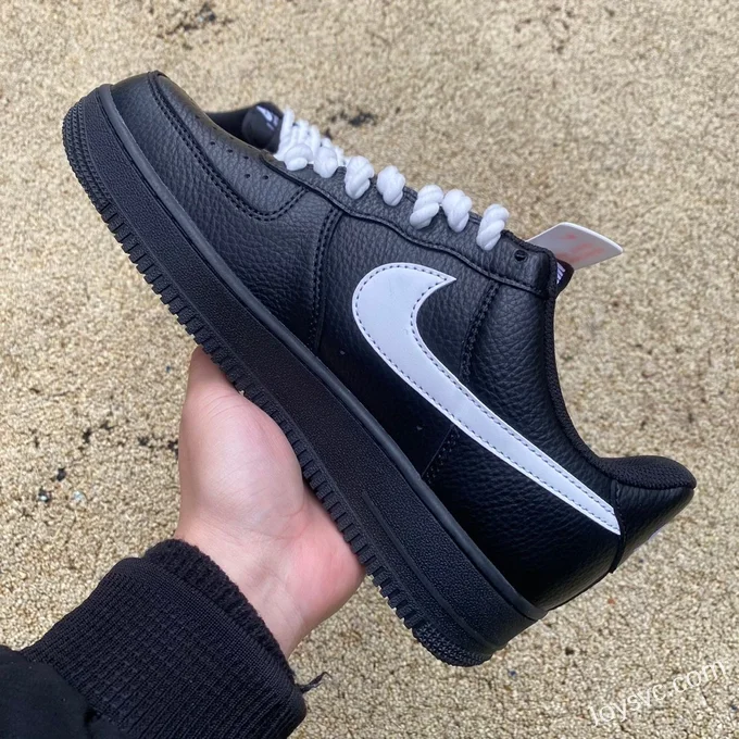 Nike Air Force 1 BY YOU Black White Rope