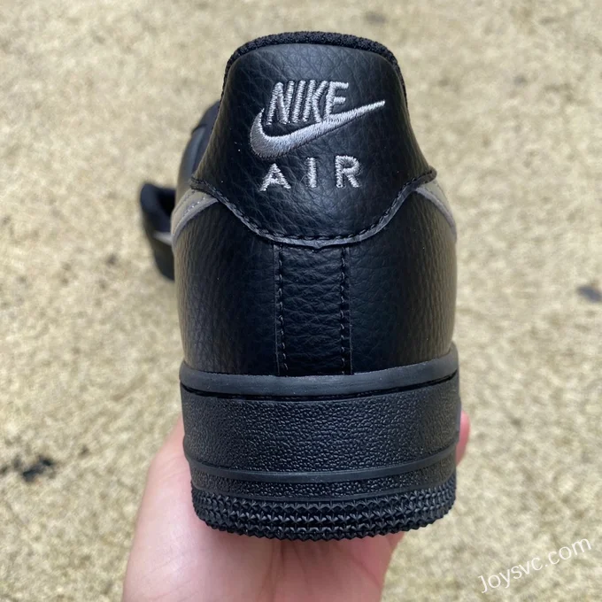 Nike Air Force 1 BY YOU Black Silver Rope