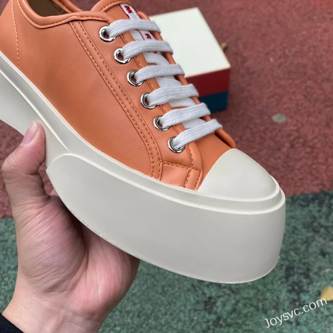 MARNI Orange White Sneakers Size 35-45