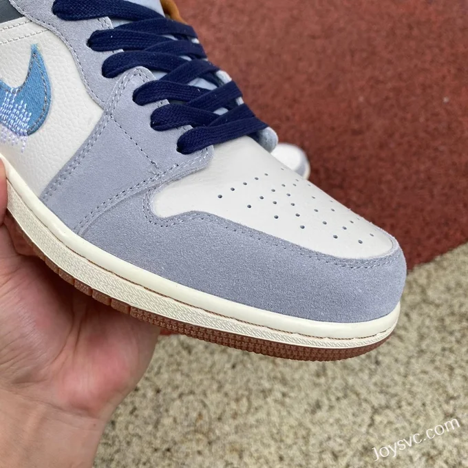 Air Jordan 1 Low FZ5042-041 White Blue Denim Retro