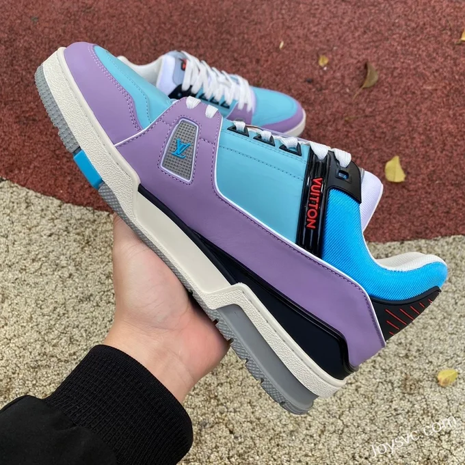 Louis Vuitton Trainer Purple Blue Low Z Version