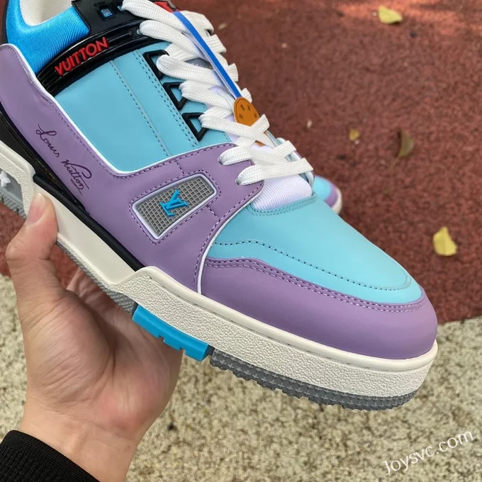 Louis Vuitton Trainer Purple Blue Low Z Version