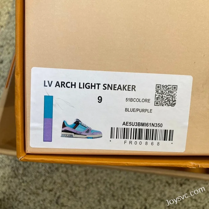 Louis Vuitton Trainer Purple Blue Low Z Version