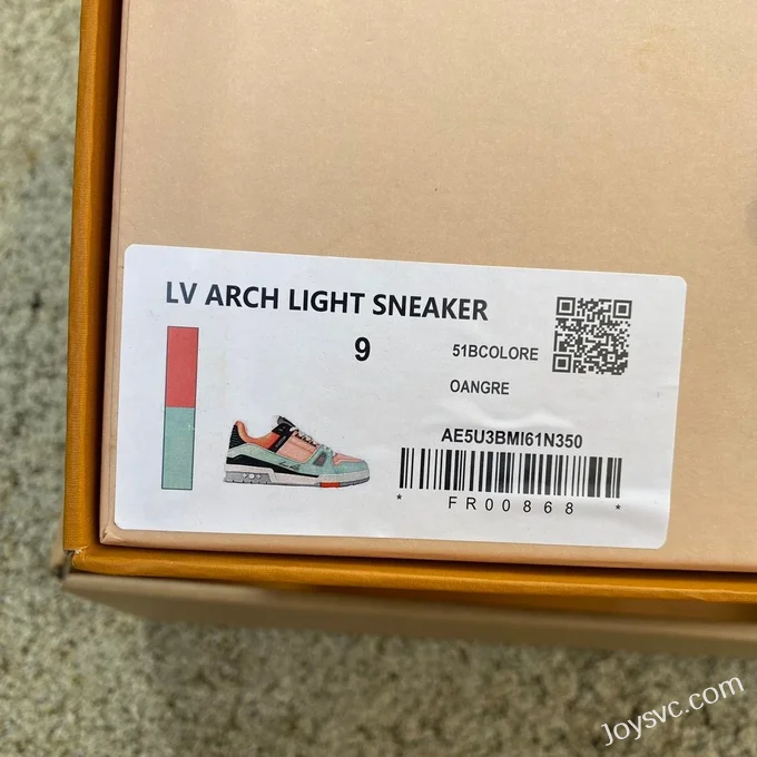 Louis Vuitton Trainer Pink Green Low Z Version